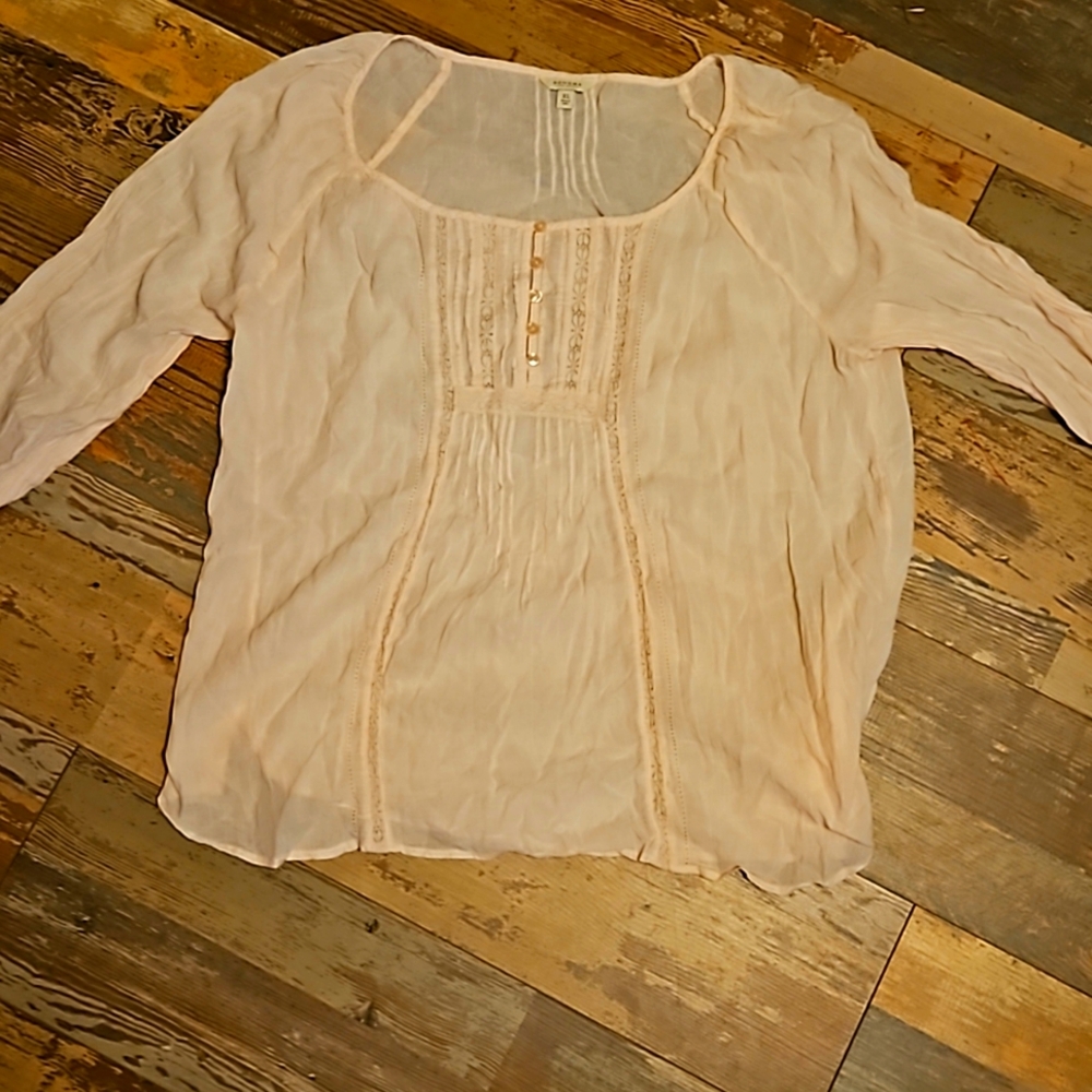 Sonoma sheer peasant top
